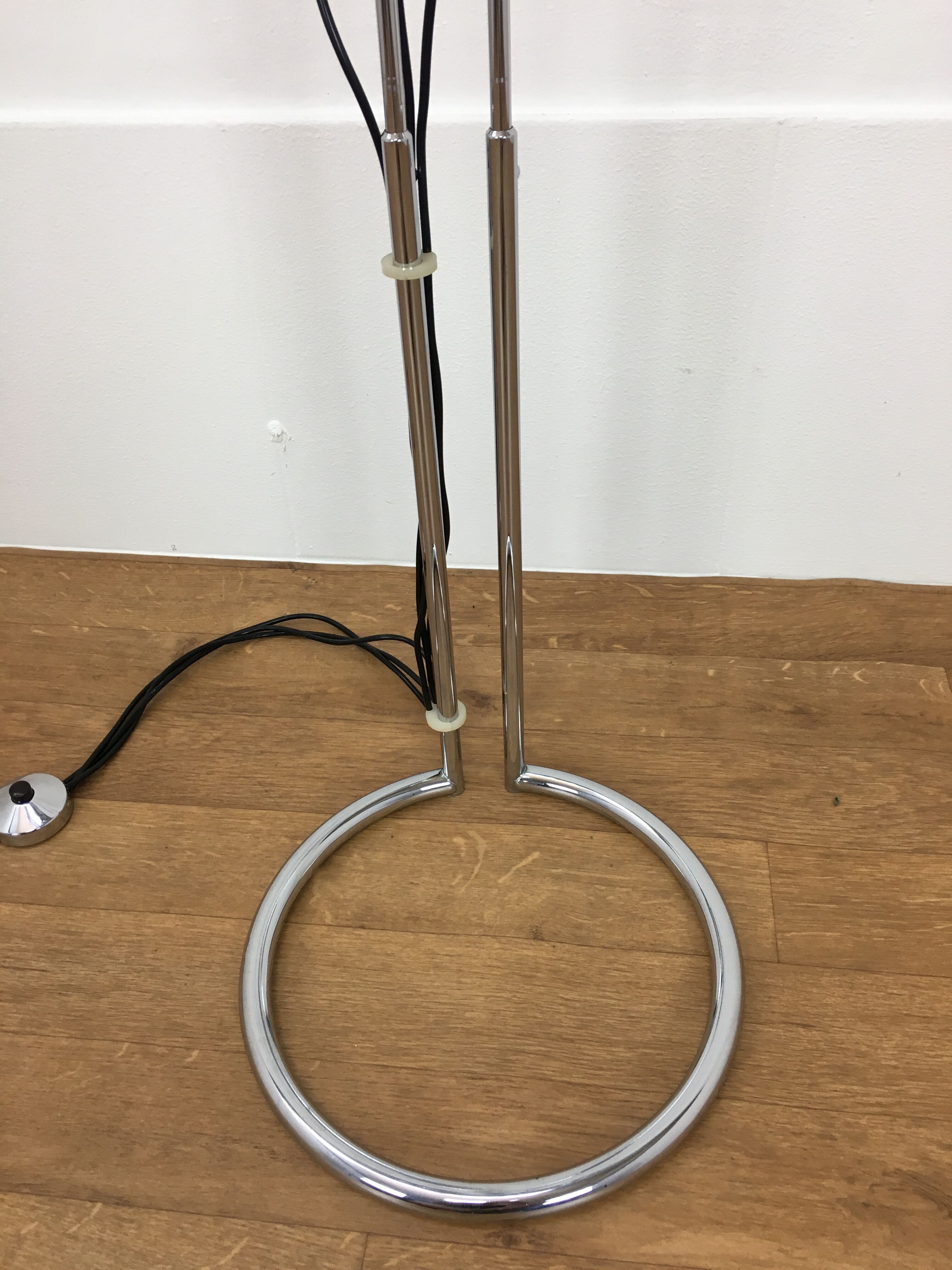 Floor lamp eyeball Gioffredo Reggiani 3 balls chrome 70's space age