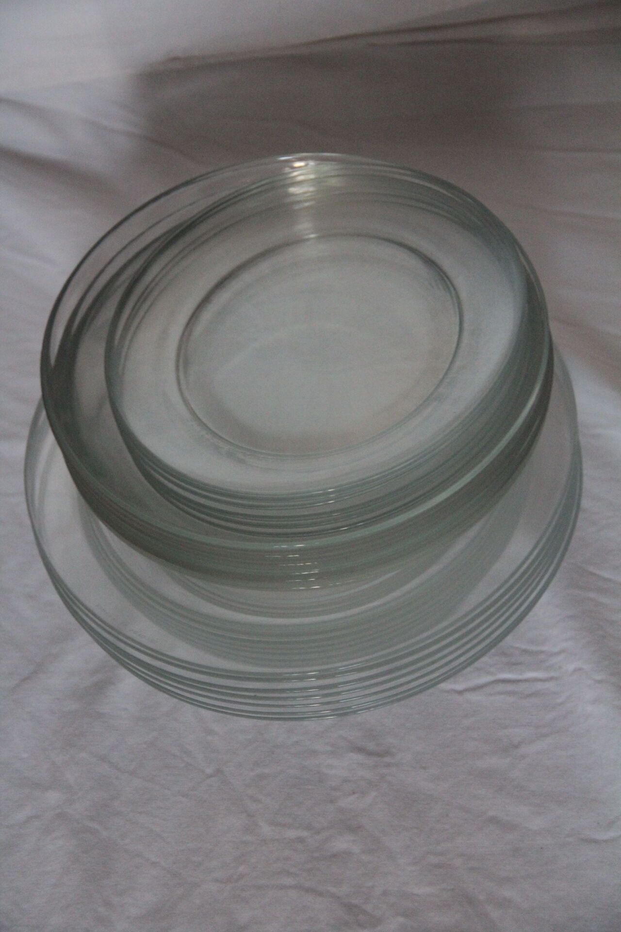 Arcoroc vintage glass plate service