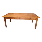 Table de ferme vintage en bois massif