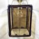 Lantern 1 light bamboo and smoked glasses