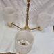 Perplex chandelier, 3 lights from 1970