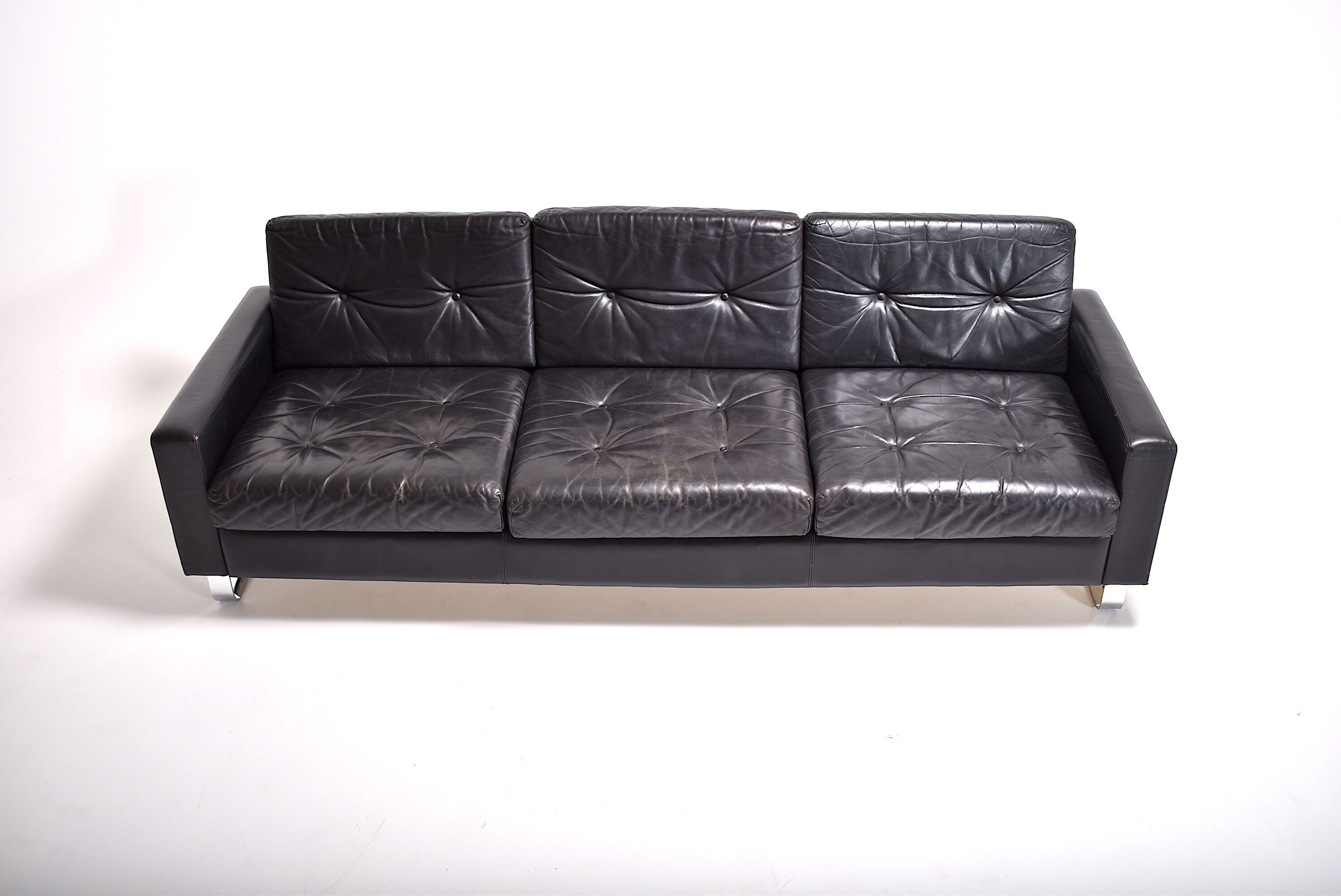 3-seater leather sofa 1960