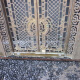 Front of the old fireplace all in bronze