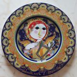 Decorative plate Rosenthal design Bjorn Wiinblad 1978