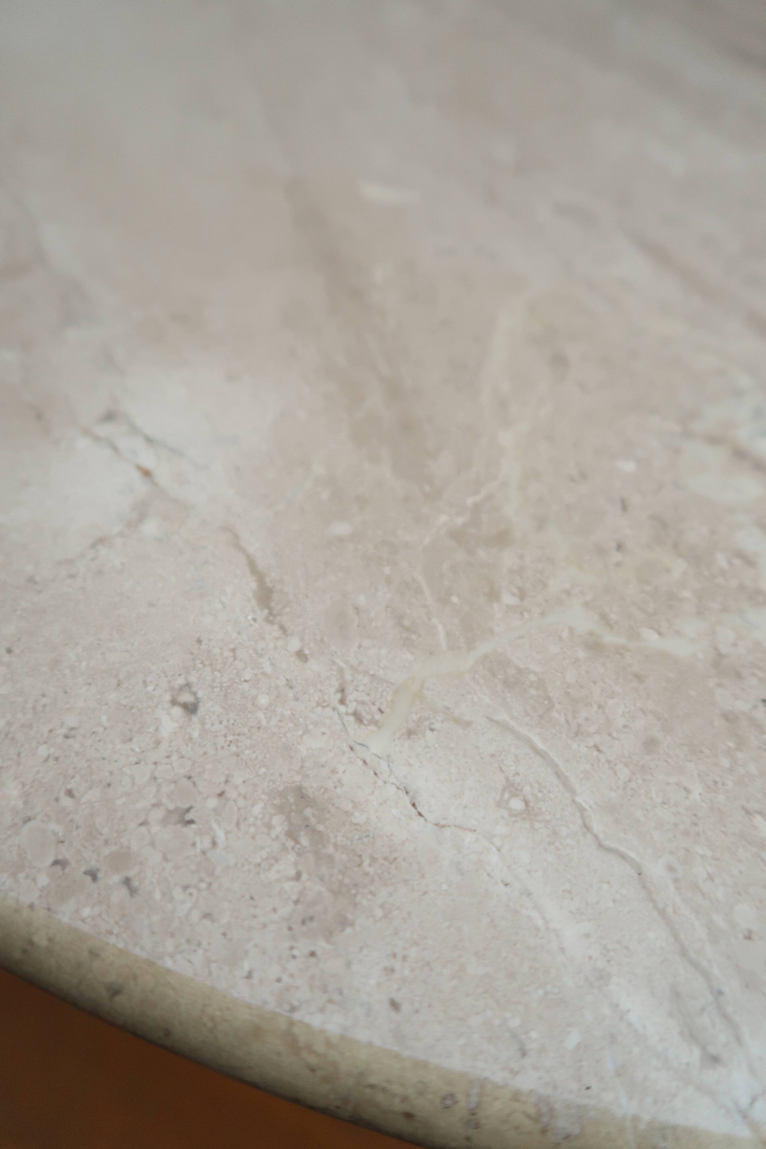 Travertine coffee table Roche Bobois