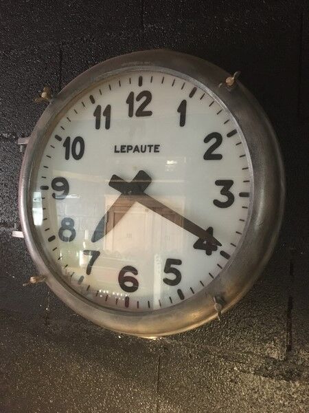 Horloge industrielle de gare Lepaute 1960