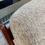 Teak and two-seater wool sofa from the 60s