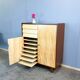 Highboard, striped maple, 1960s