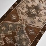3x10 Dark Brown Oriental Persian Runner Rug 87x302Cm SK 21984
