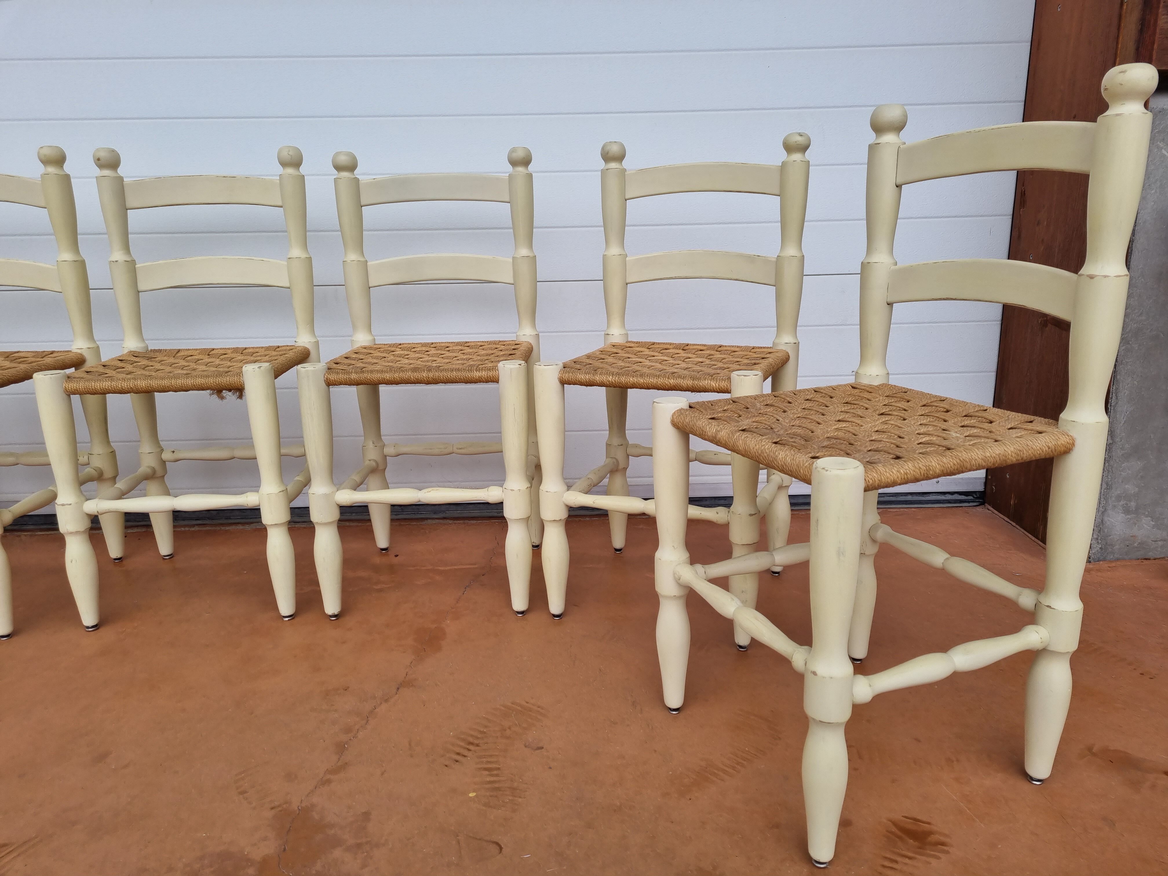 Vintage 50s vintage repatinées antique chairs