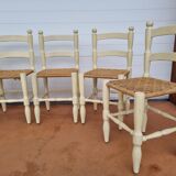 Vintage 50s vintage repatinées antique chairs