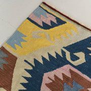 Turkish Geometric Tribal Vintage Kilim Rug, 254x348Cm