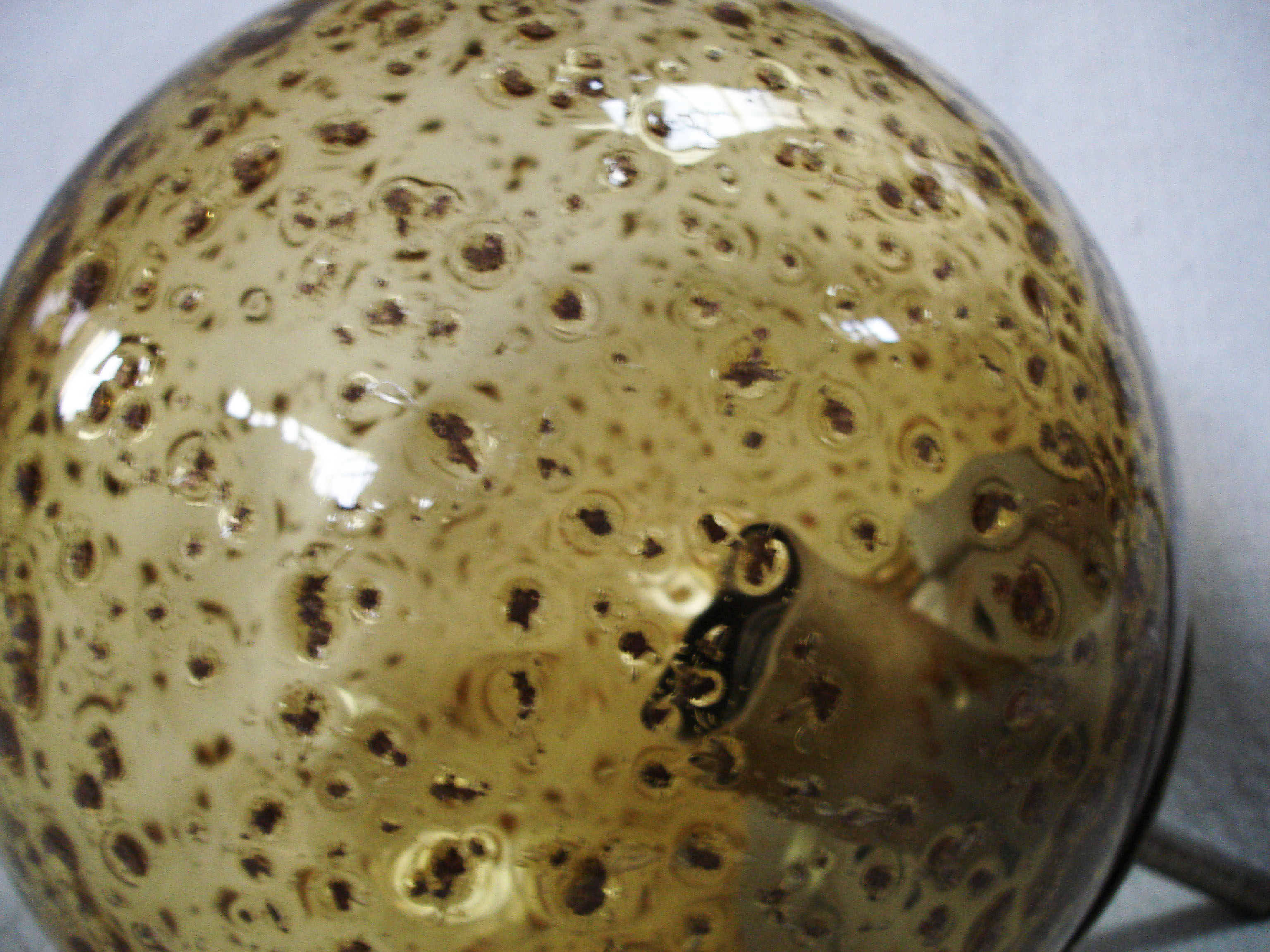 Pair of 70's glass hangings