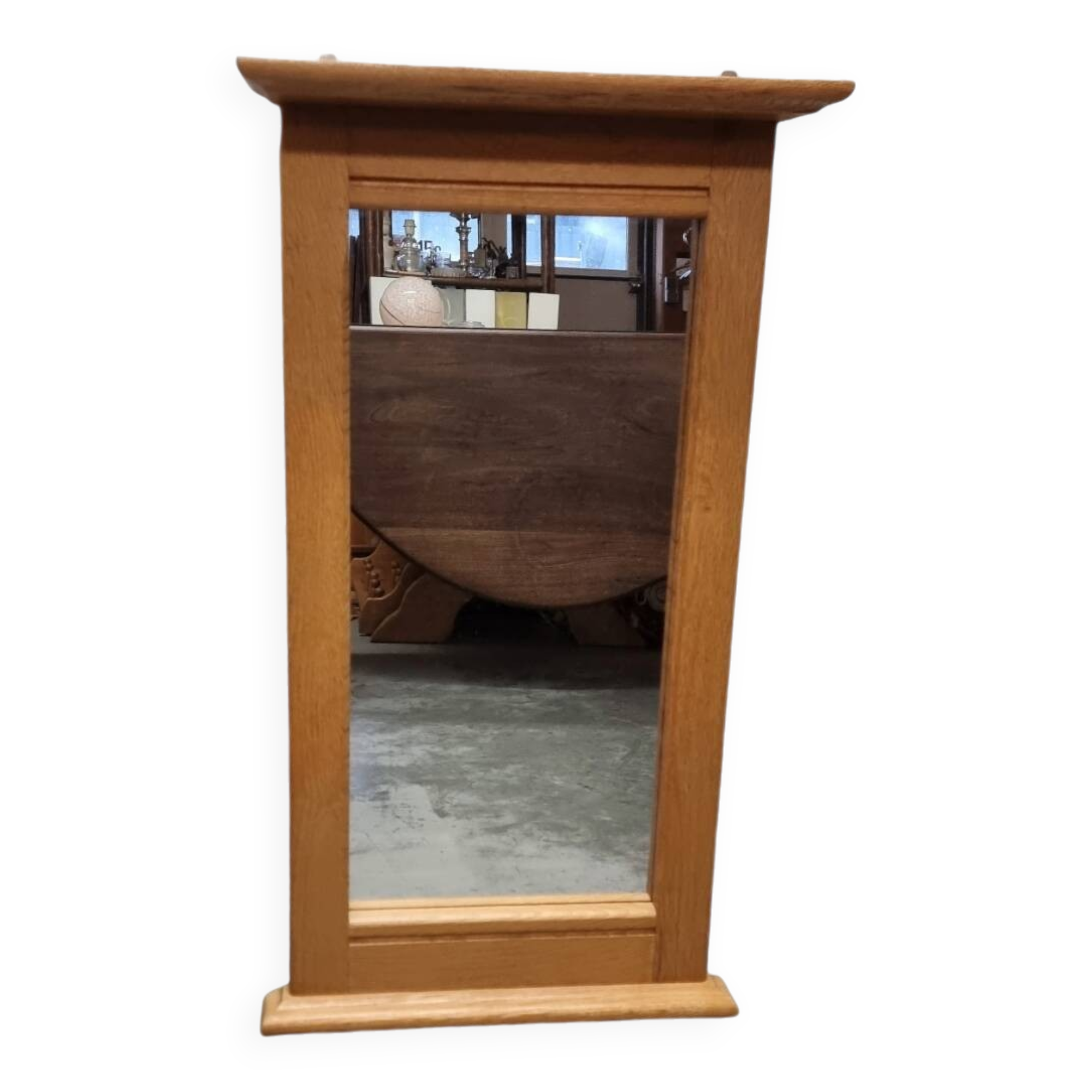 Oak Mirror by Oisterwijk, 1990s, Vintage