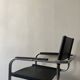 Black chrome tubular armrest chair, after Mart Stam - Breuer, 1970