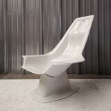 Sun lounger armchair, Les Plastiques de Bourgogne, 1970
