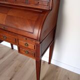 Antique wooden drop-leaf secretary, Louis XVI style.