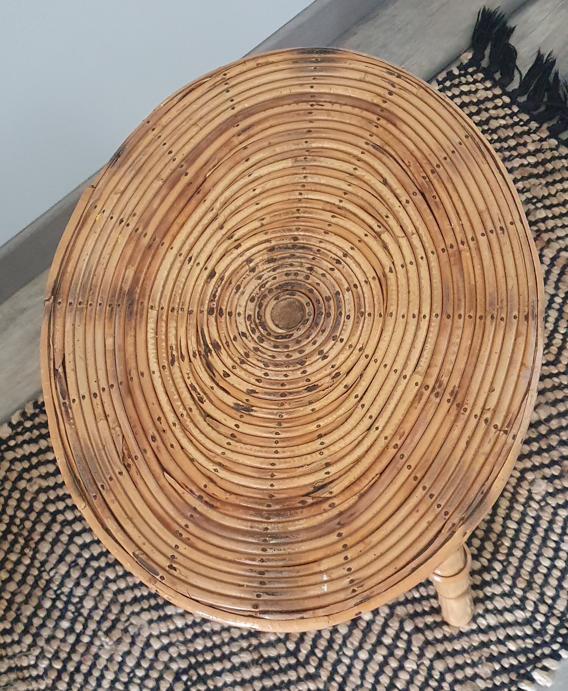 Rattan stool
