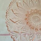 XL fruit basket pink glass