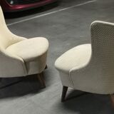 Armchair wing chair egg Barrel 50s modernist