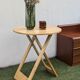 Folding table design "Suzy" Adrian Reed blonde wood vintage 80s