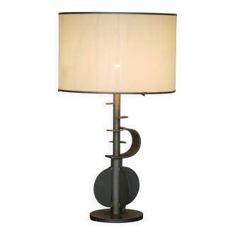 Lampe de table brutaliste - Designer Vit Kellj des années 70 - Italienne - rare