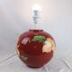 Ceramic lamp Louis Drimmer Red with Althea Vintage