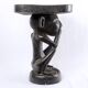 Grand Tabouret Luba Bois Massif Patine Rituelle Foncée - époque : Art Déco