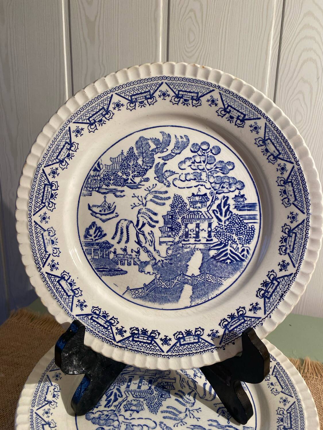 Willow plate Sarreguemines