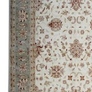 Large Ivory-cream Zielger Rug Handwoven Oriental Floral Carpet 199x292cm