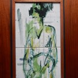 60s vintage ceramic tile panel from A. Suez