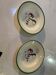 Set of two old hollow plates, Digoin Casino.