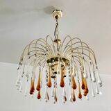 Murano glass drops hanging lamp