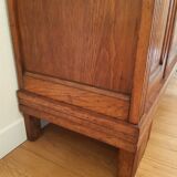 3-door Art Deco Parisian wardrobe and bevelled mirror