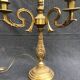 Vintage French Bronze and Brass Table Lamp: Louis XVI Style, 4-Branch C1950