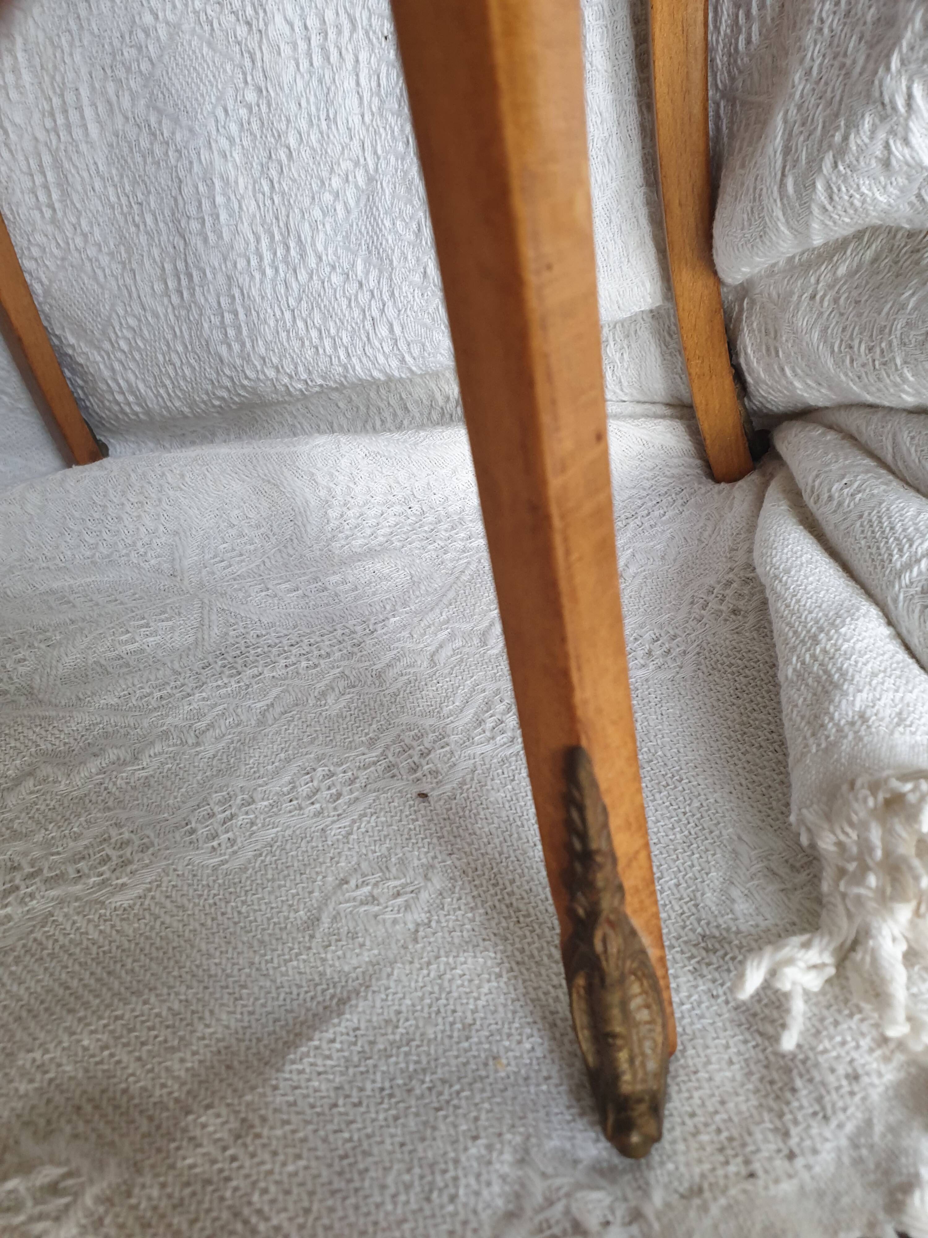 Pair of bedside tables "bean" style louis XV marked