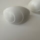 Pair of vintage plaster wall lamp, off-white, France 1970
