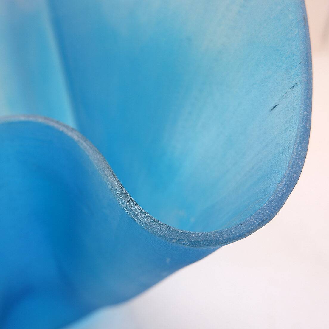 Vintage Large Glass "handkerchief" Planter