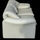 Maralunga White Leather Sofa By Vico Magistretti For Cassina, 1970s No. 2