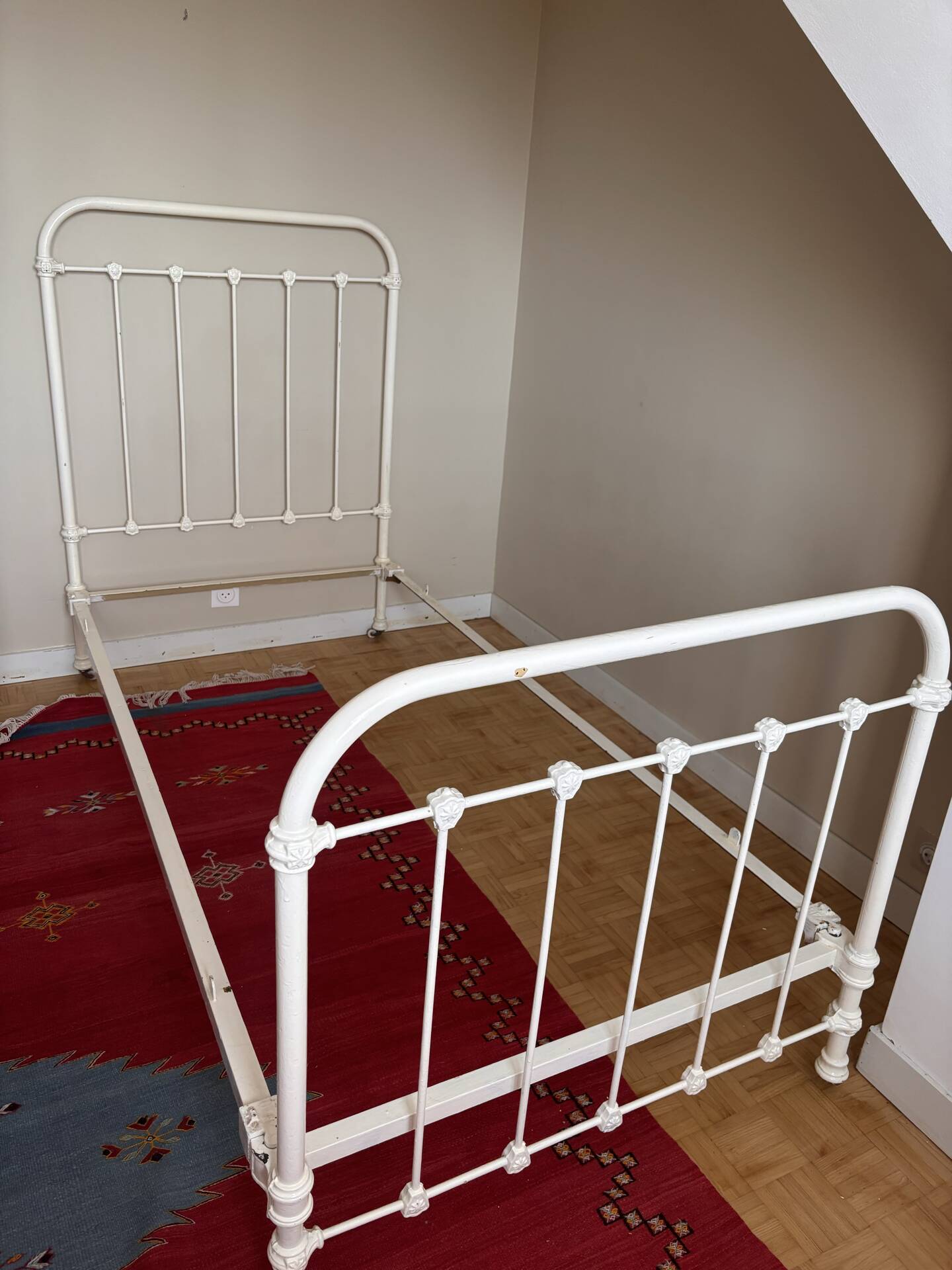 Wrought iron bed