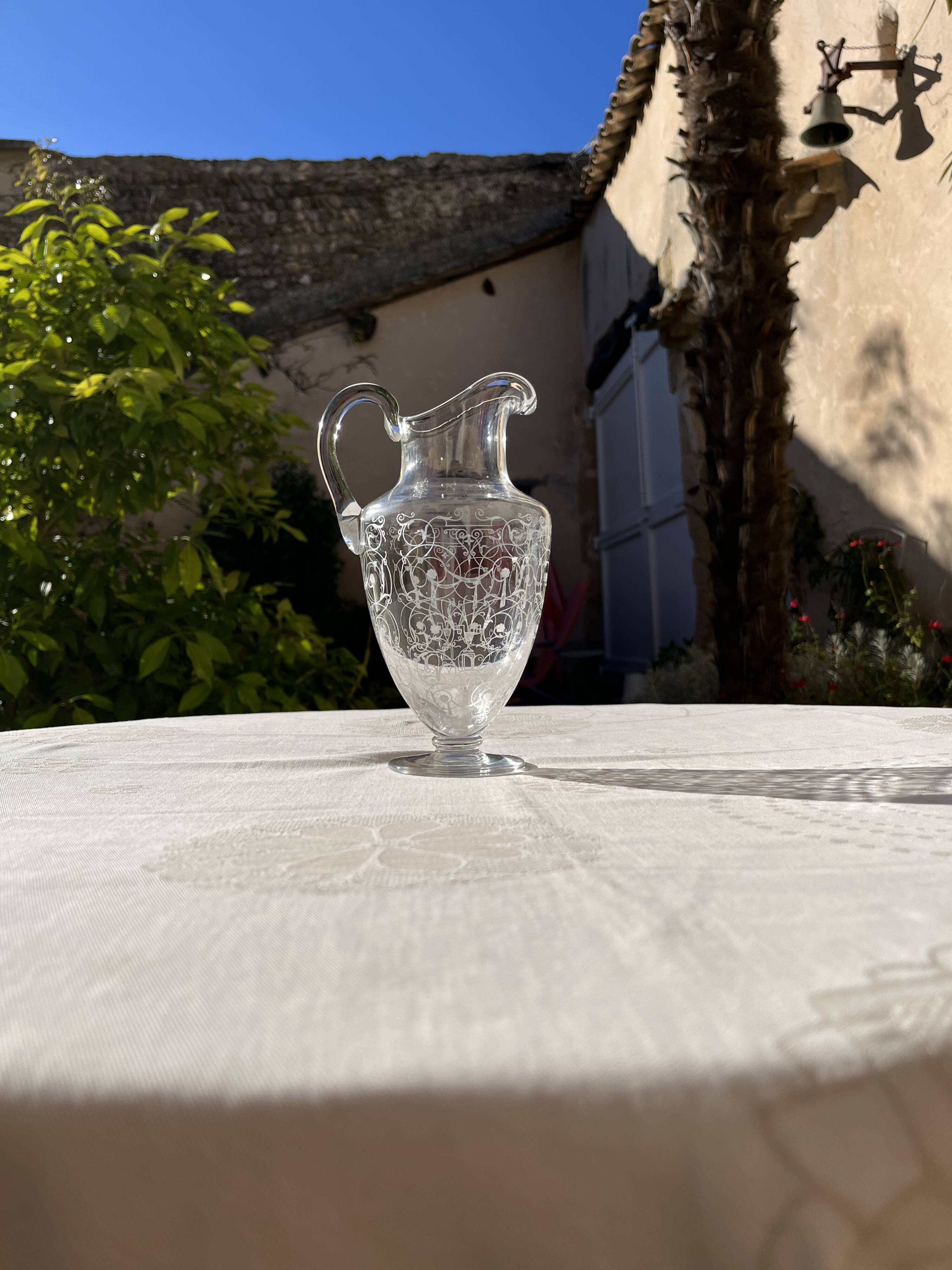 Baccarat crystal Michelangelo pitcher for water or wine