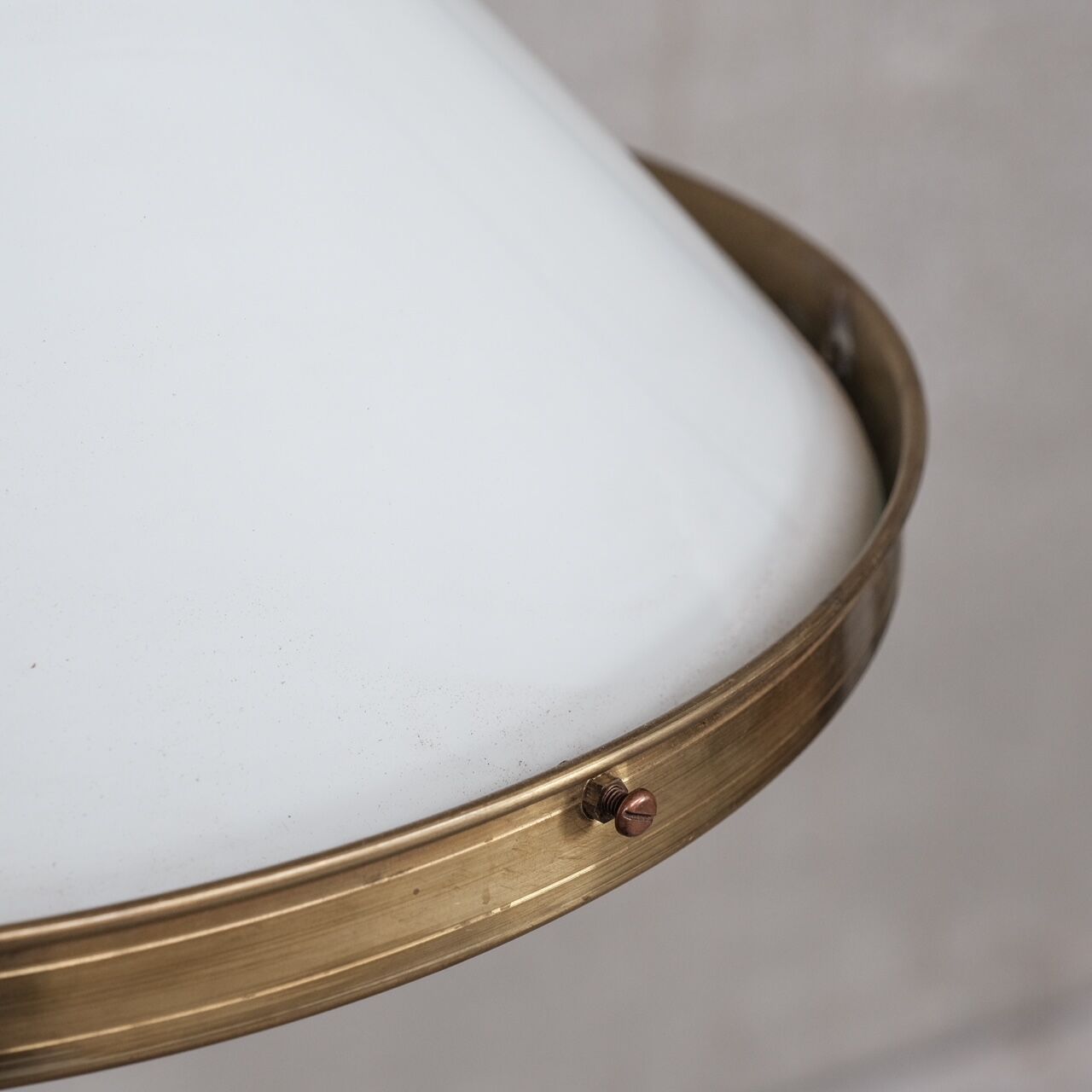 Two tone french antique pendant light