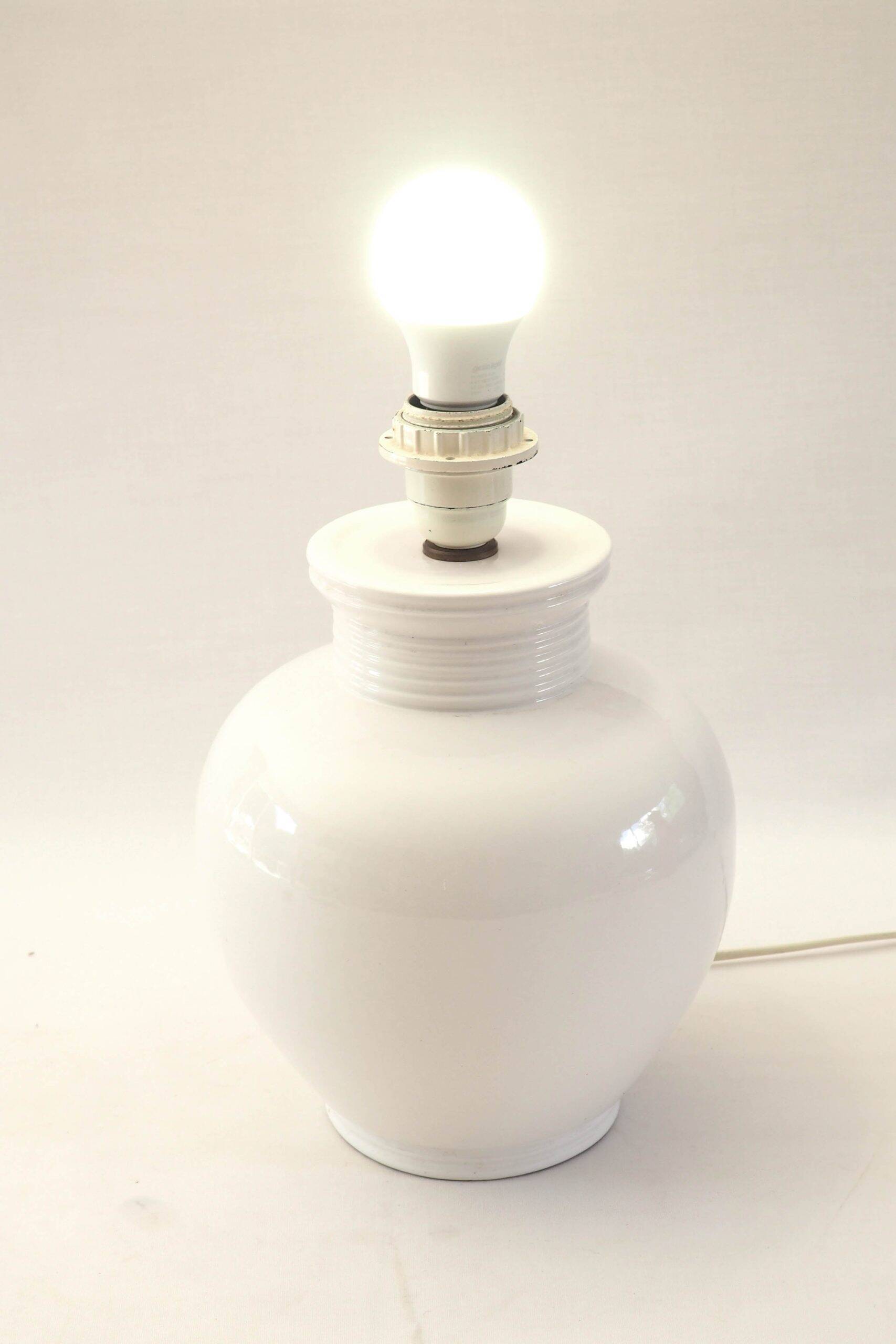 Ceramic ball lamp base, 1980