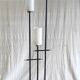 Modernist three-light floor lamp with opaline tulip - 1950s/60s