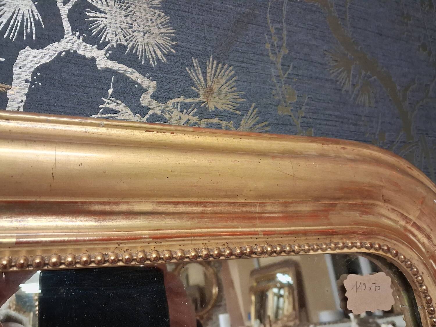 Louis Philippe period mirror, 119 x 70 cm