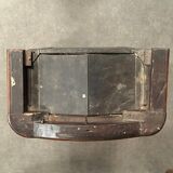 Small Louis XV mahogany display case with periwinkle legs