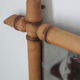 Vintage light bamboo mirror 107 x 79 cm