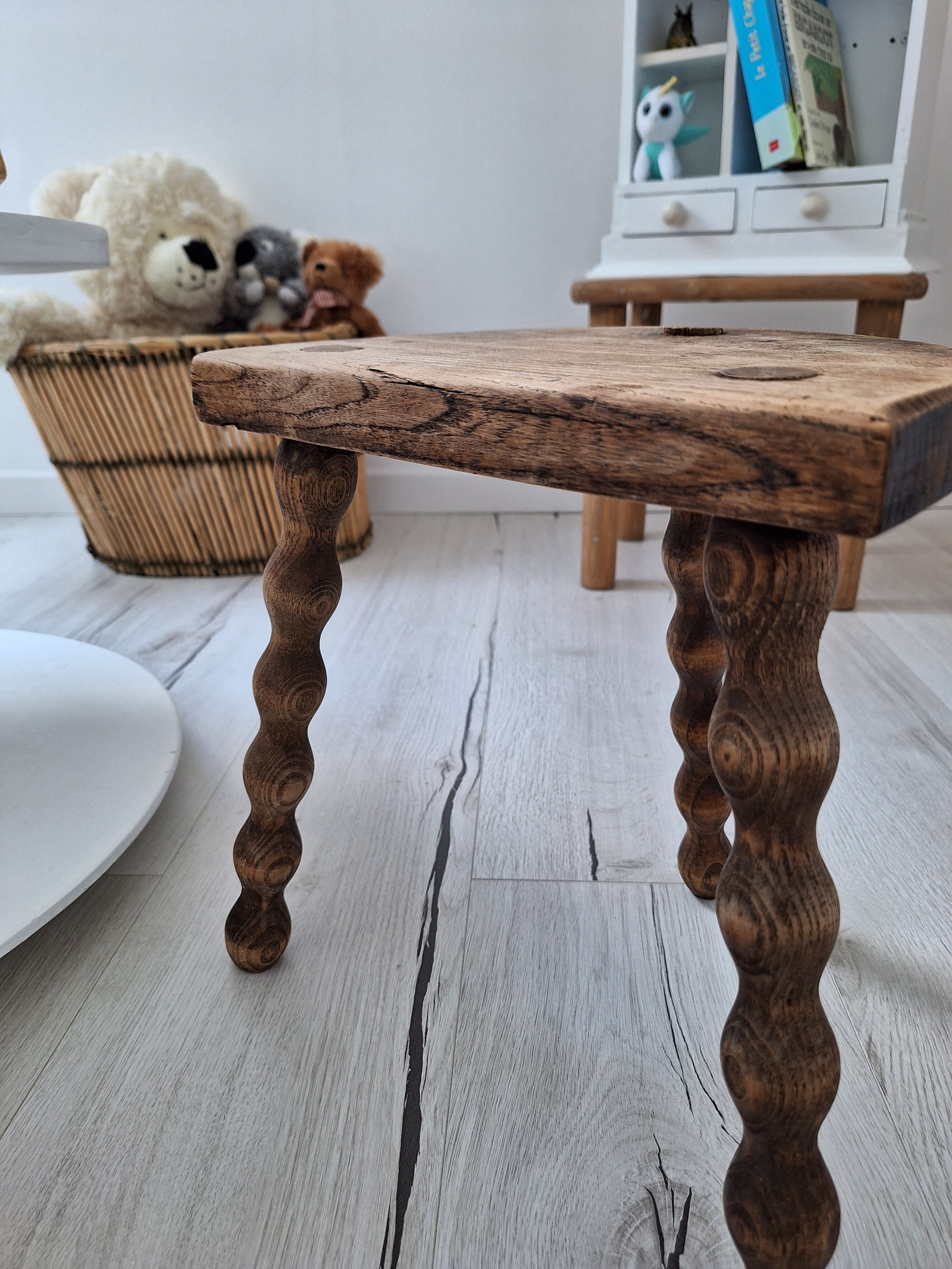 Vintage tripod stool