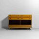 Commode en hêtre par Roger de Winter, Belgique années 1960