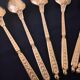 6 golden Alfénide moka spoons